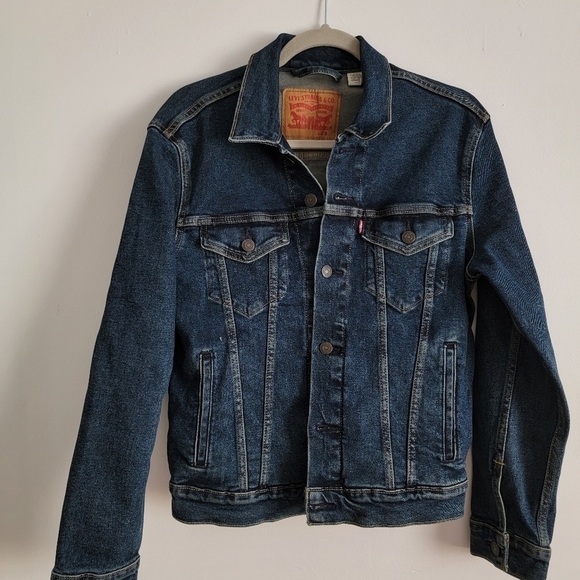Levi's trucker ex-boyfriend women Small denim Jacket customized - Picture 1 of 9